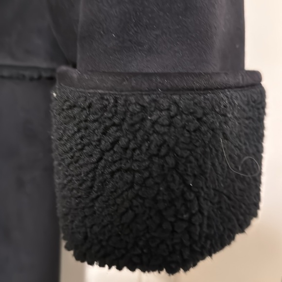 Lauren by Ralph Lauren Faux Suede Hooded Coat - Picture 4 of 5